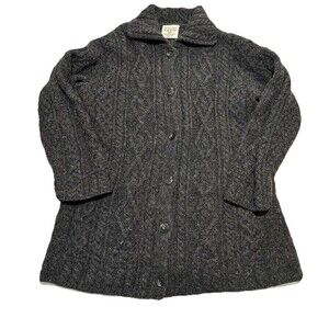 Women's Gray Cardigan Sweater